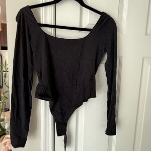 lululemon athletica Black Long Sleeve Bodysuit
